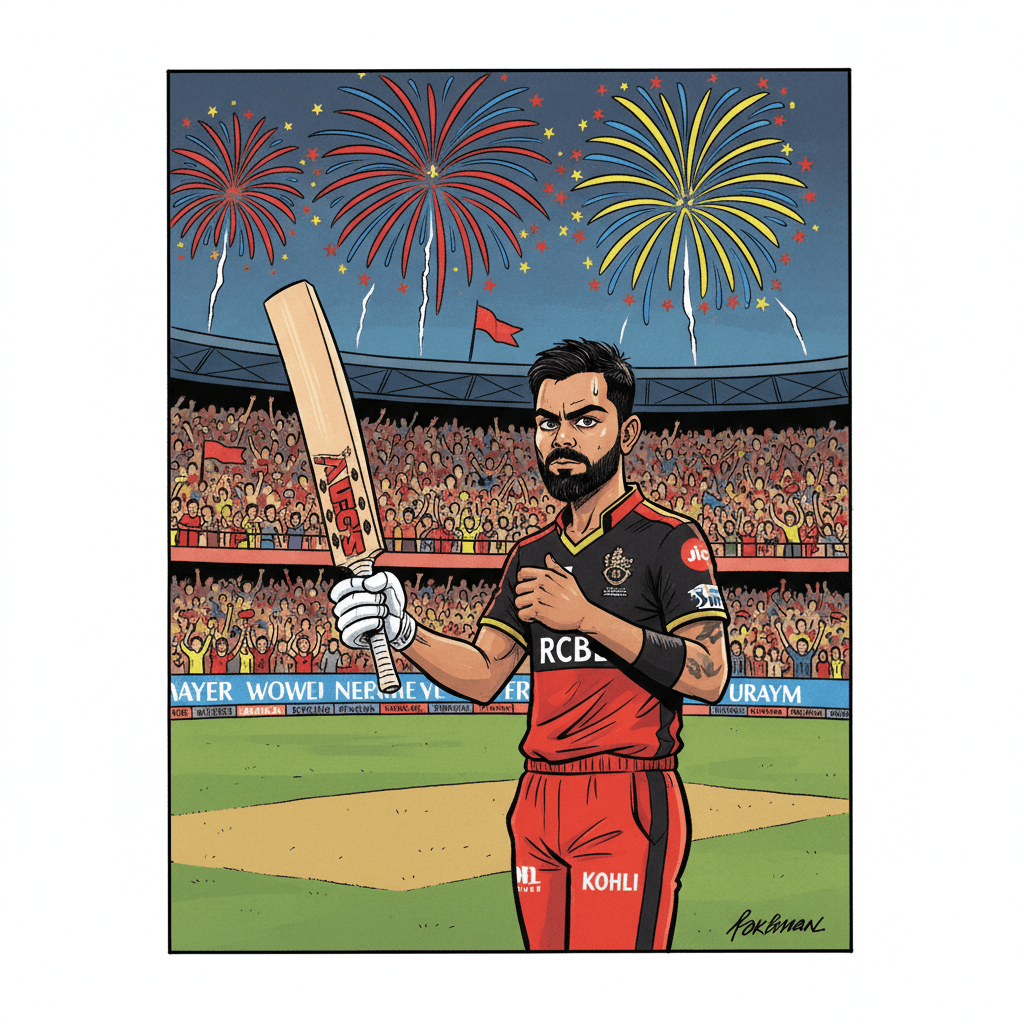 विराट कोहलीची जबरदस्त खेळी!