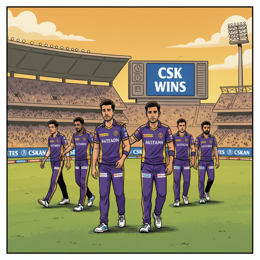 केकेआरची वाताहत!