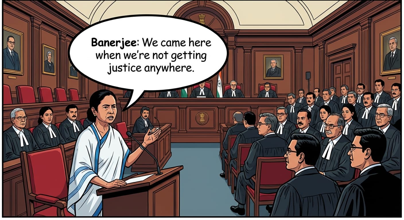 Banerjee: We came here when we're not getting justice anywhere.