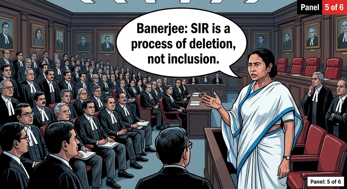 Banerjee: SIR is a process of deletion, not inclusion.