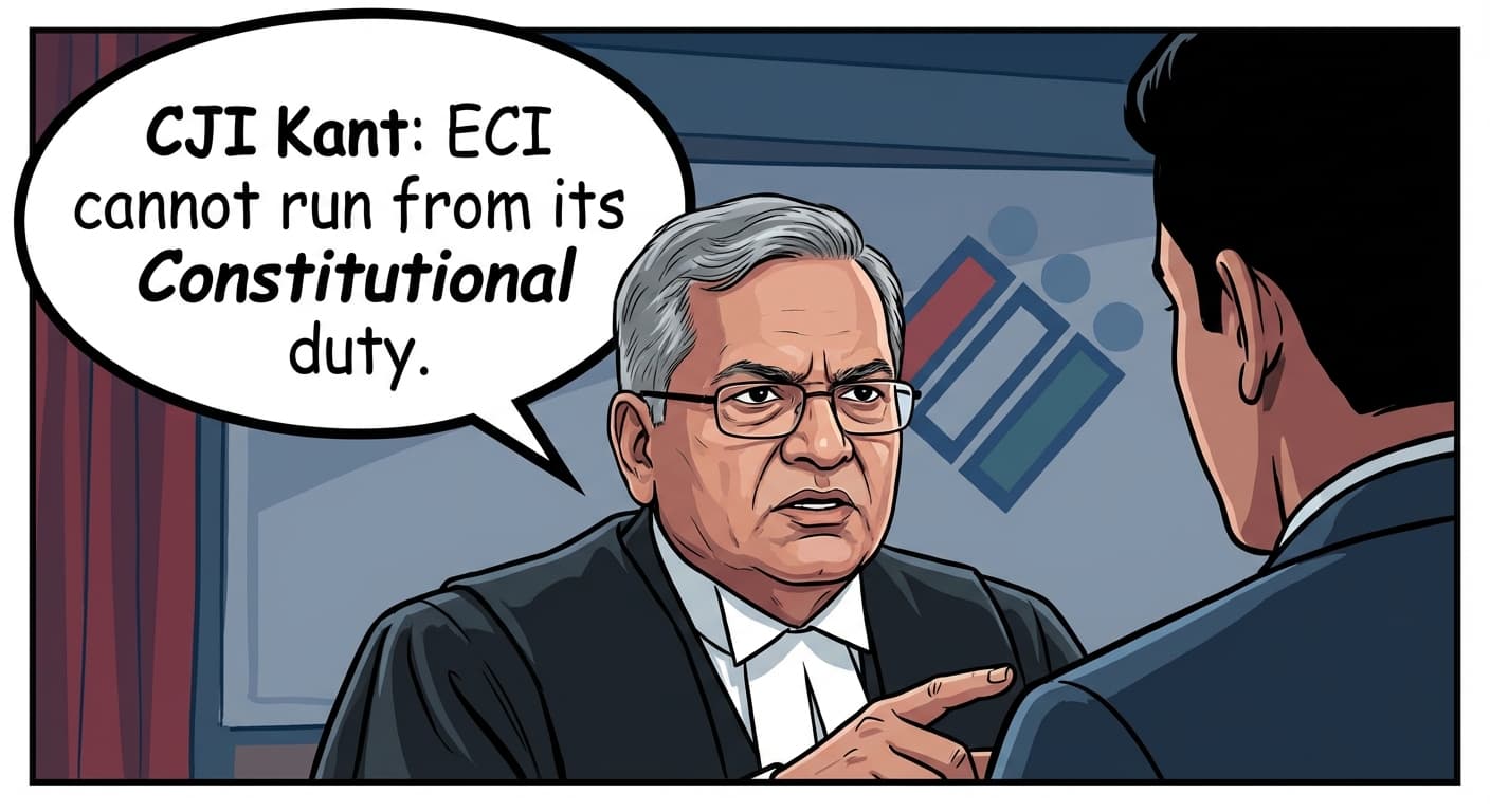 CJI Kant: ECI cannot run from its Constitutional duty.