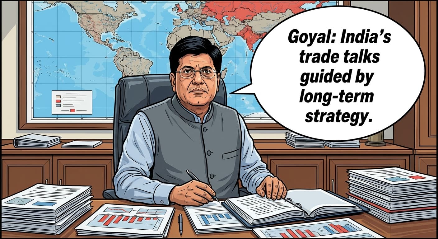 Goyal: India's trade talks guided by long-term strategy.