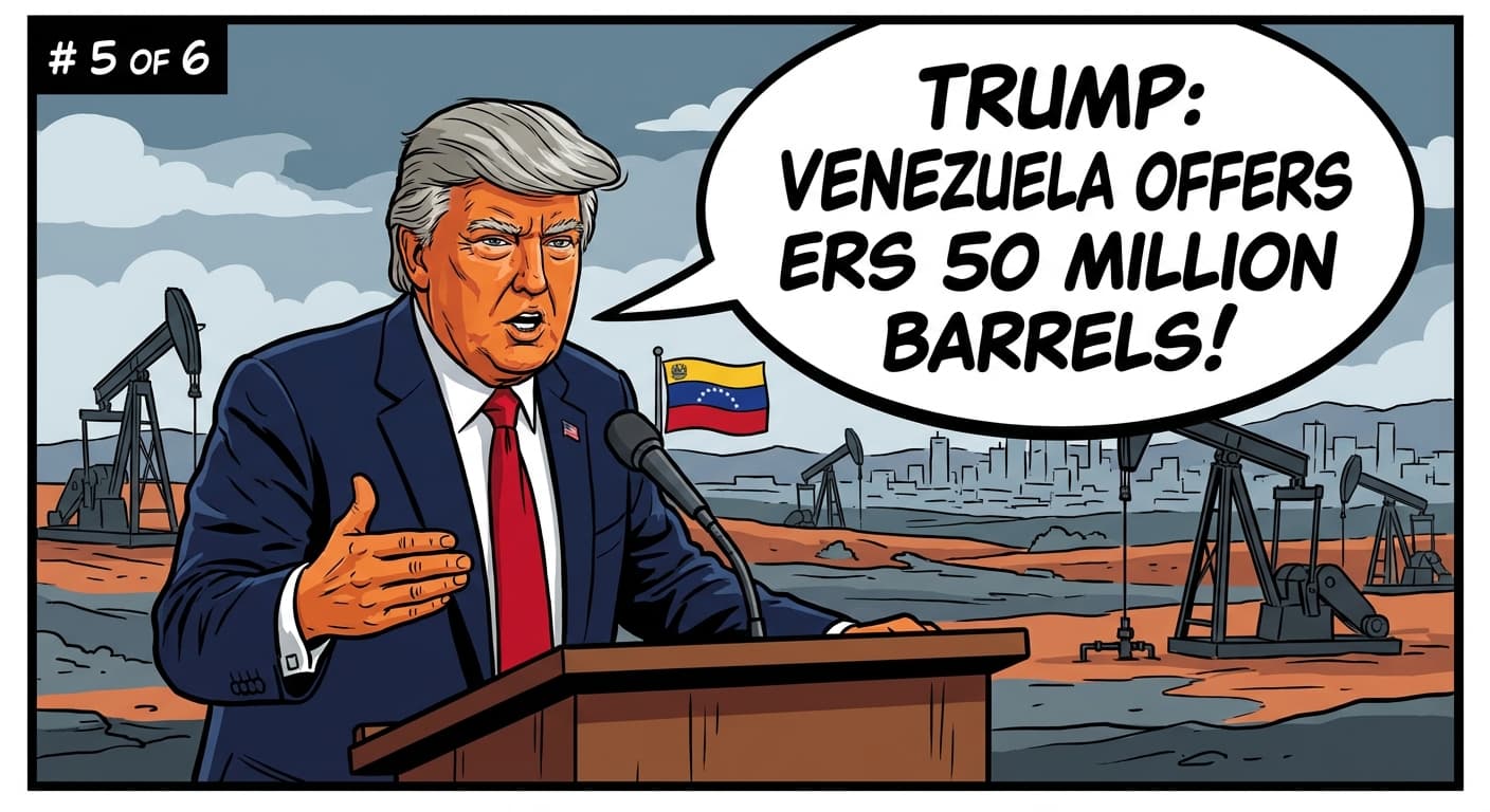 Trump: Venezuela offers 50 million barrels!