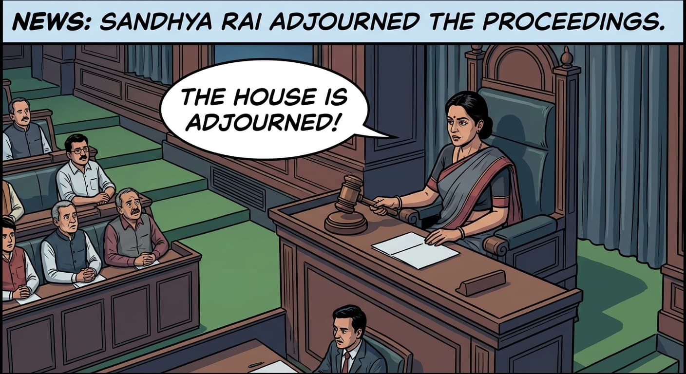 News: Sandhya Rai adjourned the proceedings.