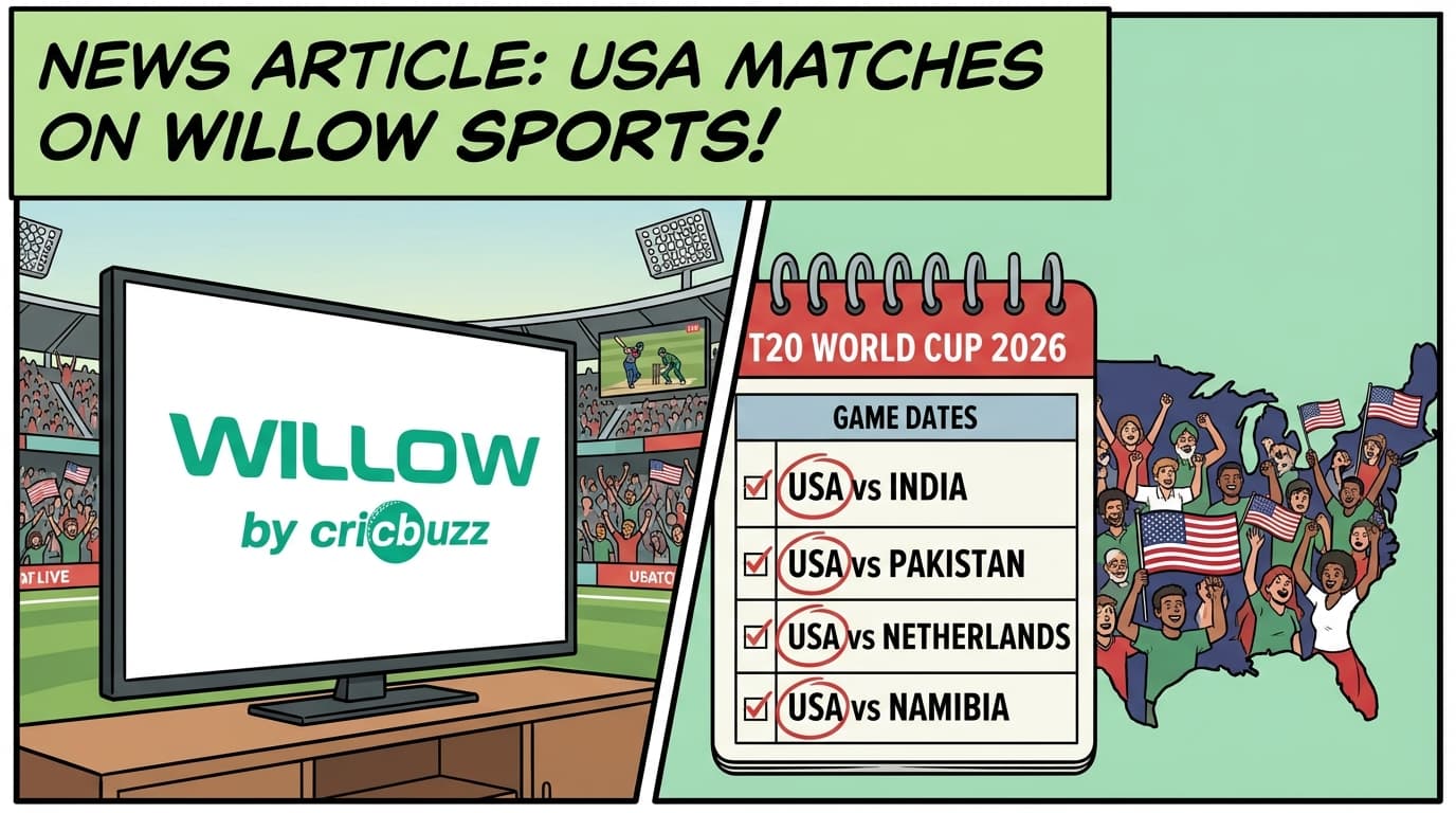 News article: USA matches on Willow Sports!