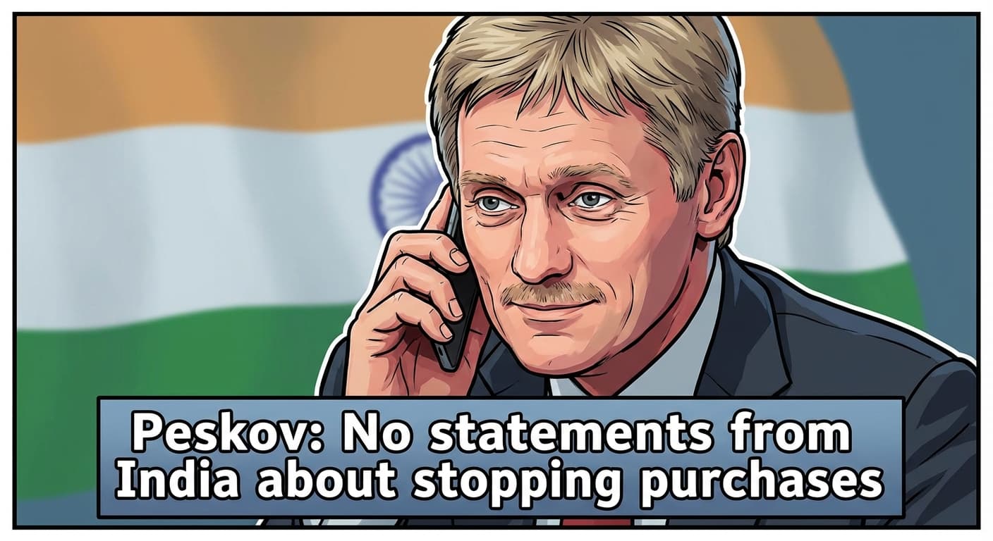 Peskov: No statements from India about stopping purchases.