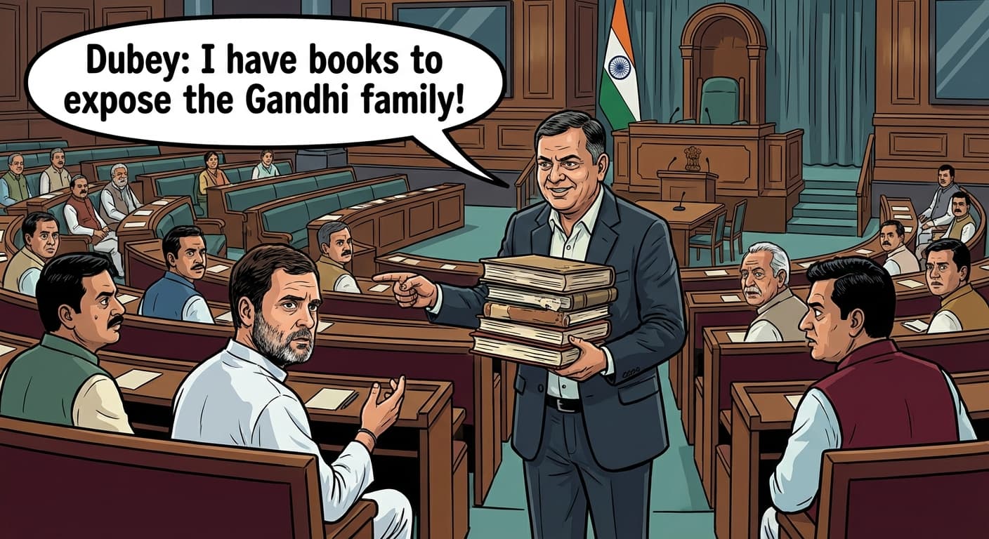 Dubey: I have books to expose the Gandhi family!