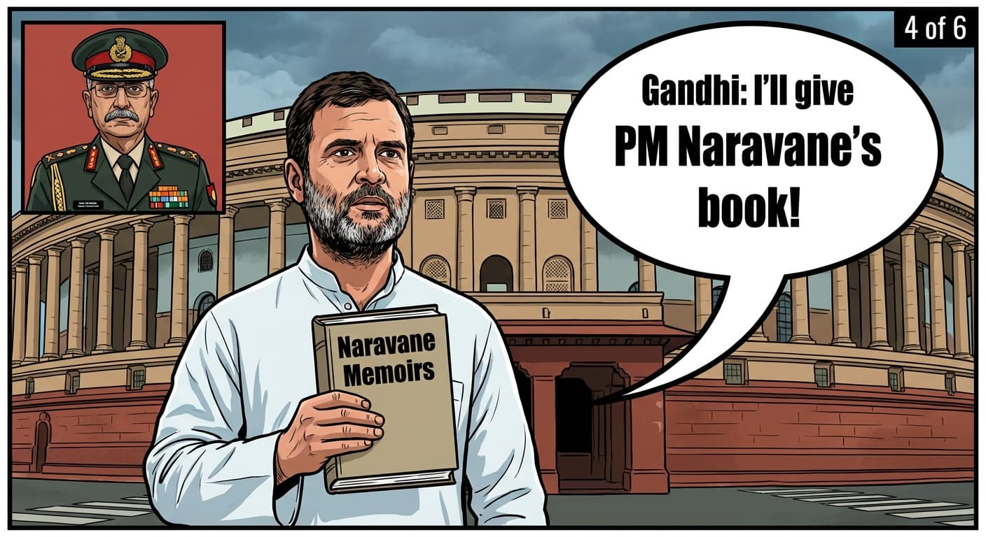 Gandhi: I'll give PM Naravane's book!
