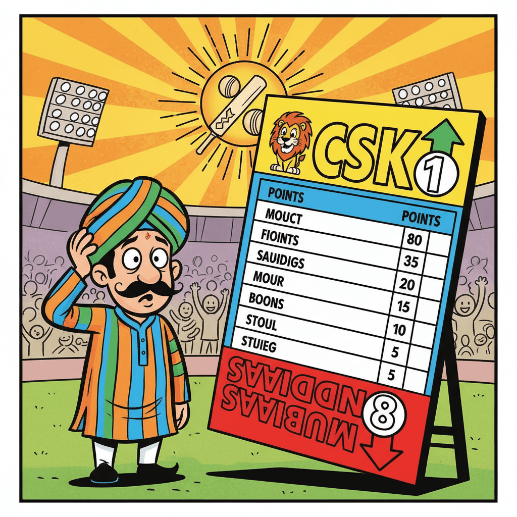 पॉइंट्स टेबल गडबडले!