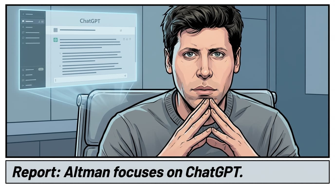 Report: Altman focuses on ChatGPT.